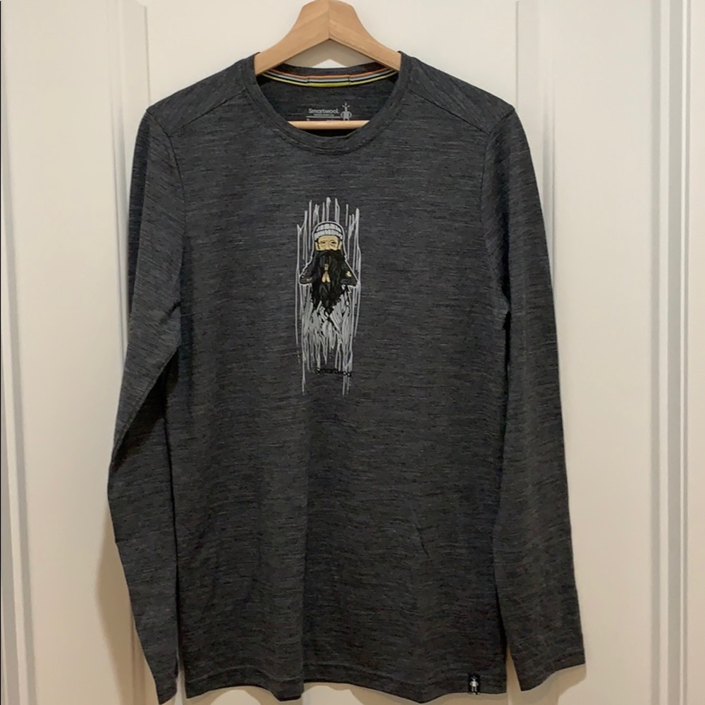 Smartwool Charcoal Graphic Long Sleeve Tee